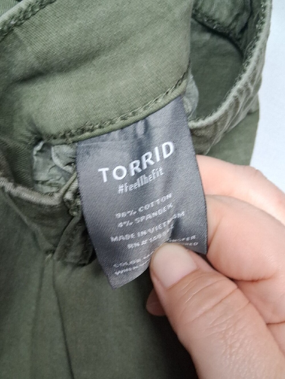 Torrid Olive Drawstring Cargo Pants - Picture 5 of 10